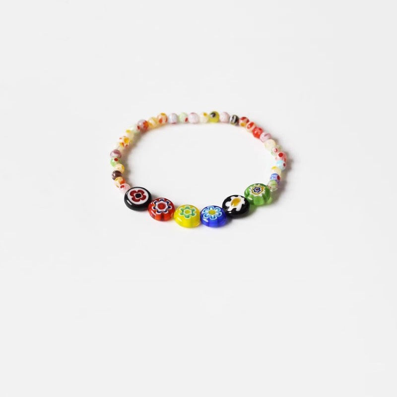 Women's All-match Rainbow Beaded Bracelet