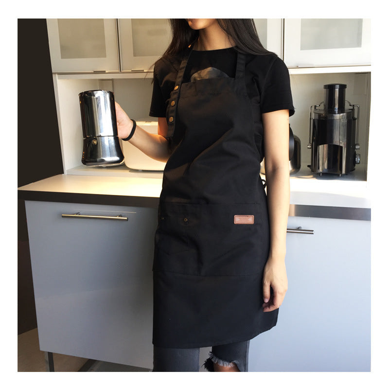 Pure Color Kitchen Apron - Home Cooking & Baking Wear