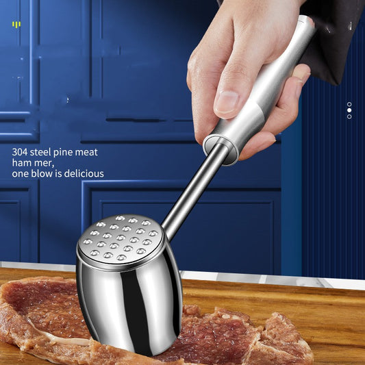 Stainless Steel Meat Tenderizer - Household Kitchen Tool