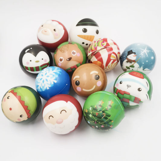 Pu Foam Ball 63mm Christmas Decompression