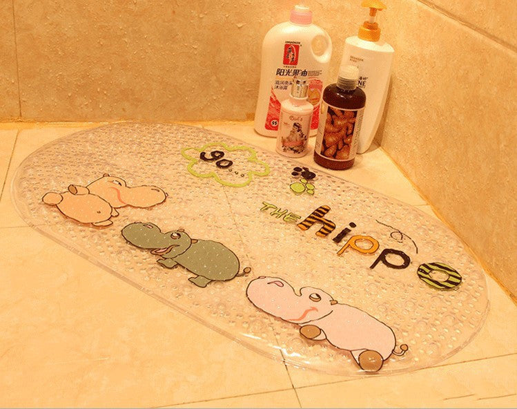 Cartoon PVC Bathroom Mat - Fun Non-Slip Floor Mat