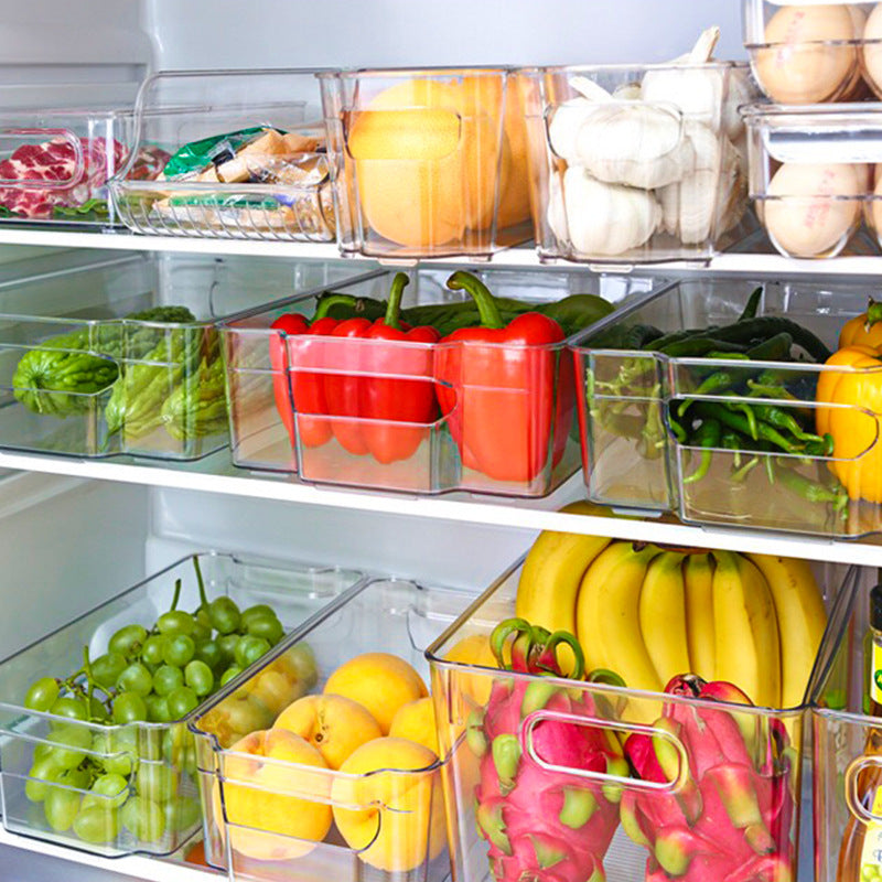 Transparent Refrigerator Storage Box - Kitchen Organization Container