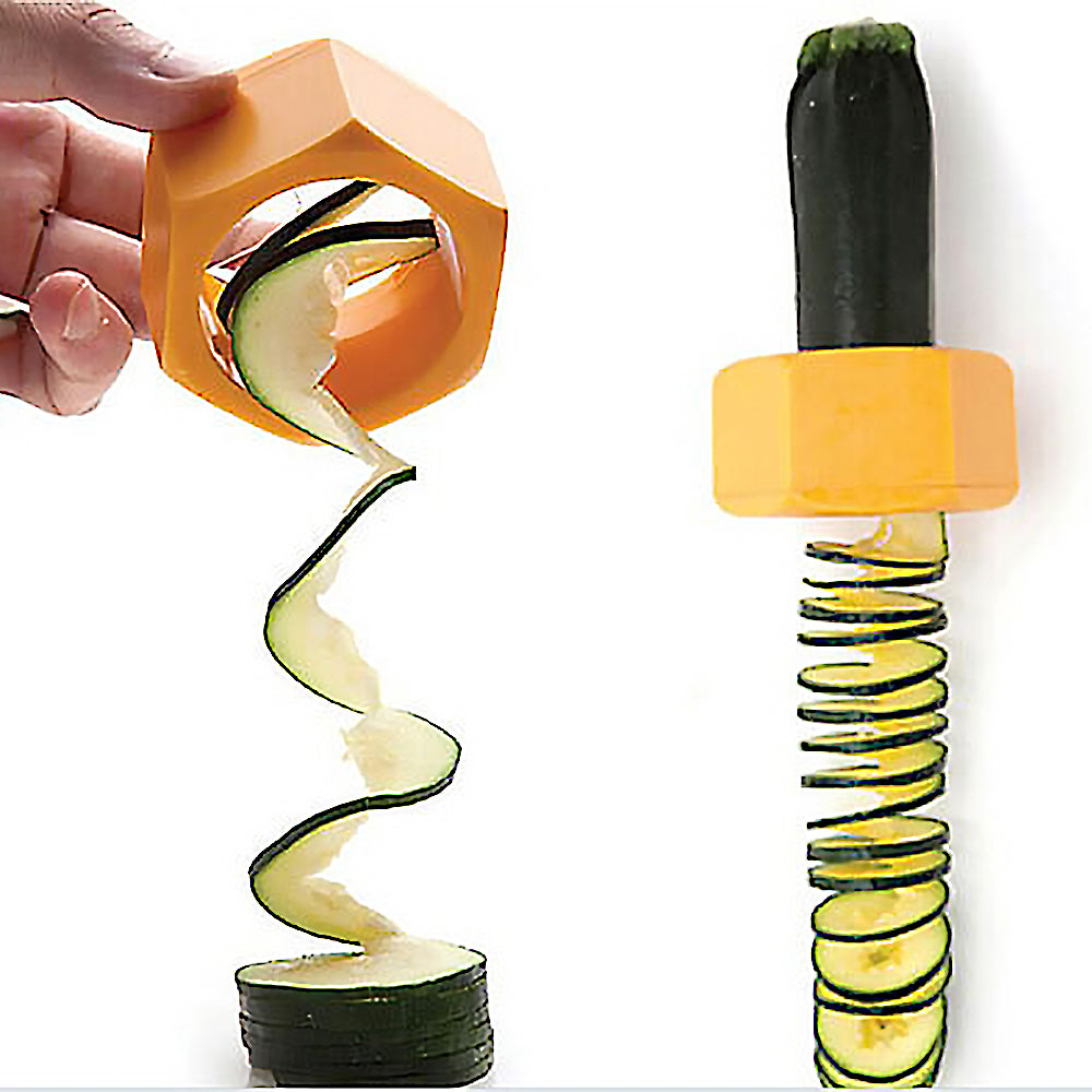 Spiral Knife Vegetable Cutter - Cucumber Slicer & Kitchen Gadget