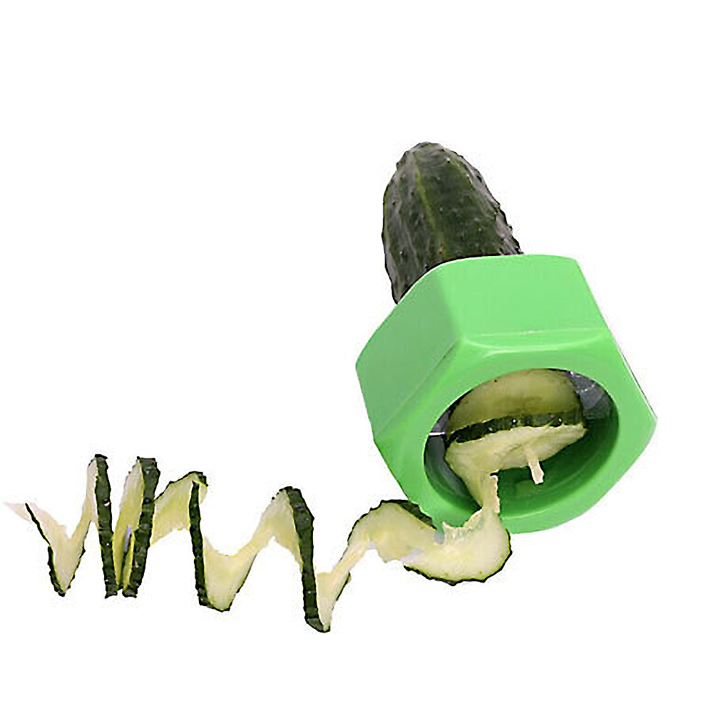 Spiral Knife Vegetable Cutter - Cucumber Slicer & Kitchen Gadget