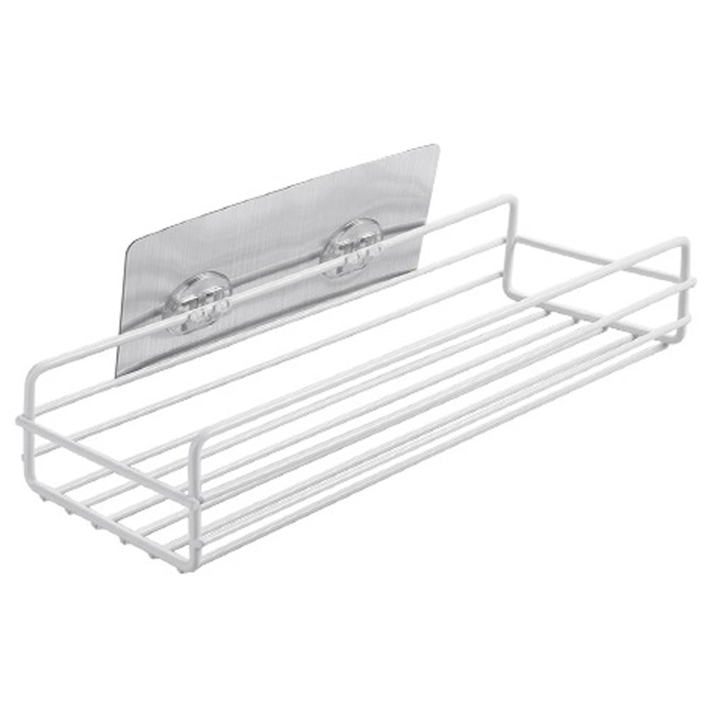 Punch-Free Bathroom Shelf - Easy Install Storage Solution