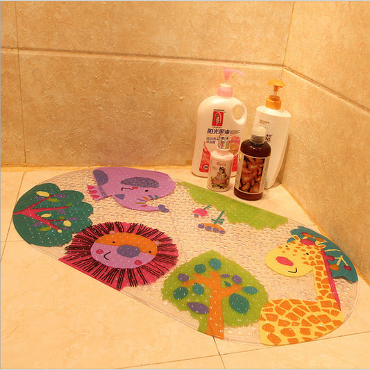 Cartoon PVC Bathroom Mat - Fun Non-Slip Floor Mat