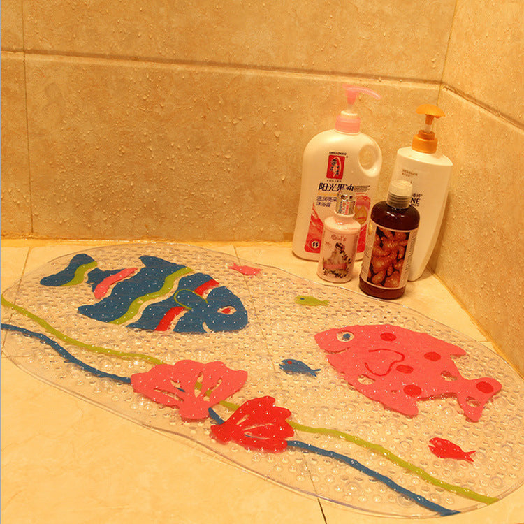 Cartoon PVC Bathroom Mat - Fun Non-Slip Floor Mat