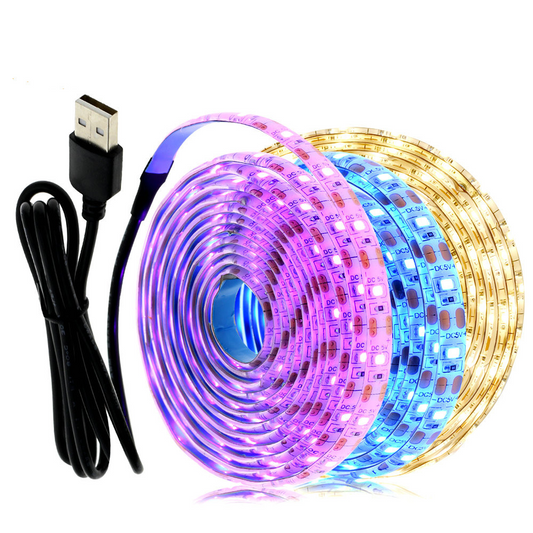 5V USB 2835 SMD RGB LED Strip Tape - Flexible & Colorful Lighting