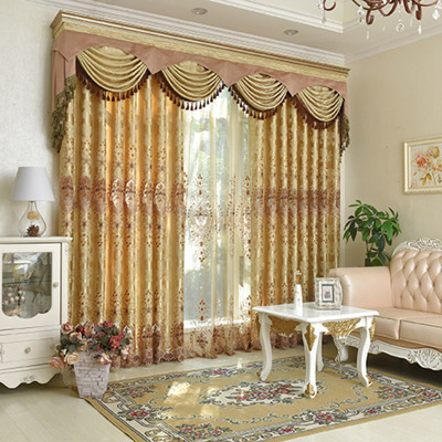 Hollow Embroidery Curtain Fabric - Elegant Window Treatment