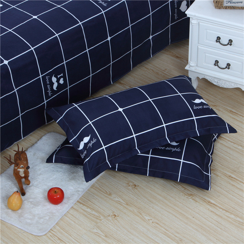 Cartoon Printed Duvet Cover Bedding Set - Brushed Fabric