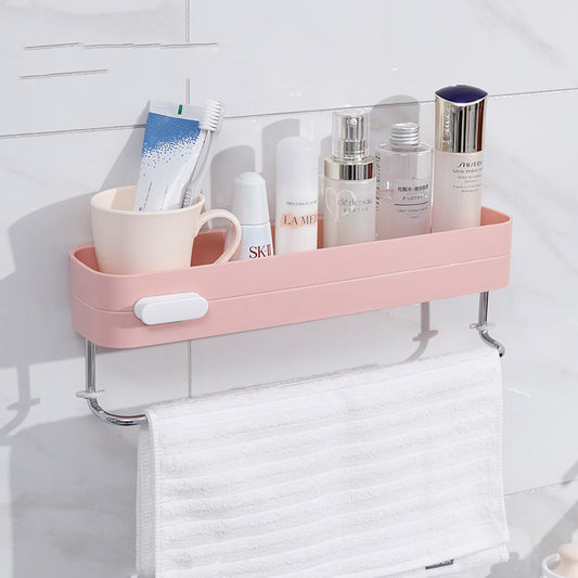 Perforated Bathroom Shelf - Wall-Mounted Organizer