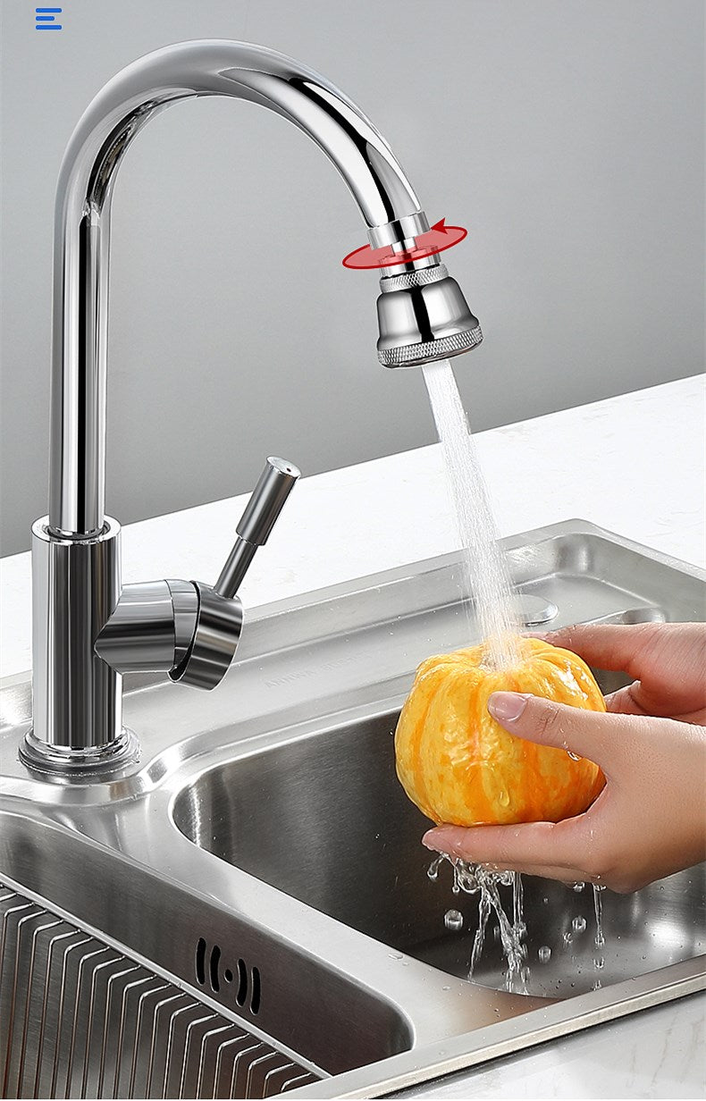 Universal Kitchen Faucet Splash Head - Adjustable Joint Attachment