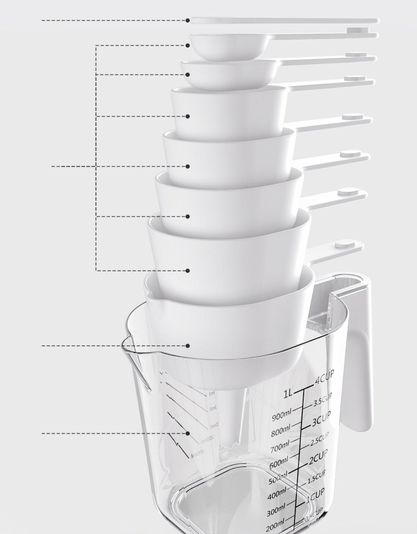 9-Piece Kitchen Baking Tools Set - Includes Scale & Accessories