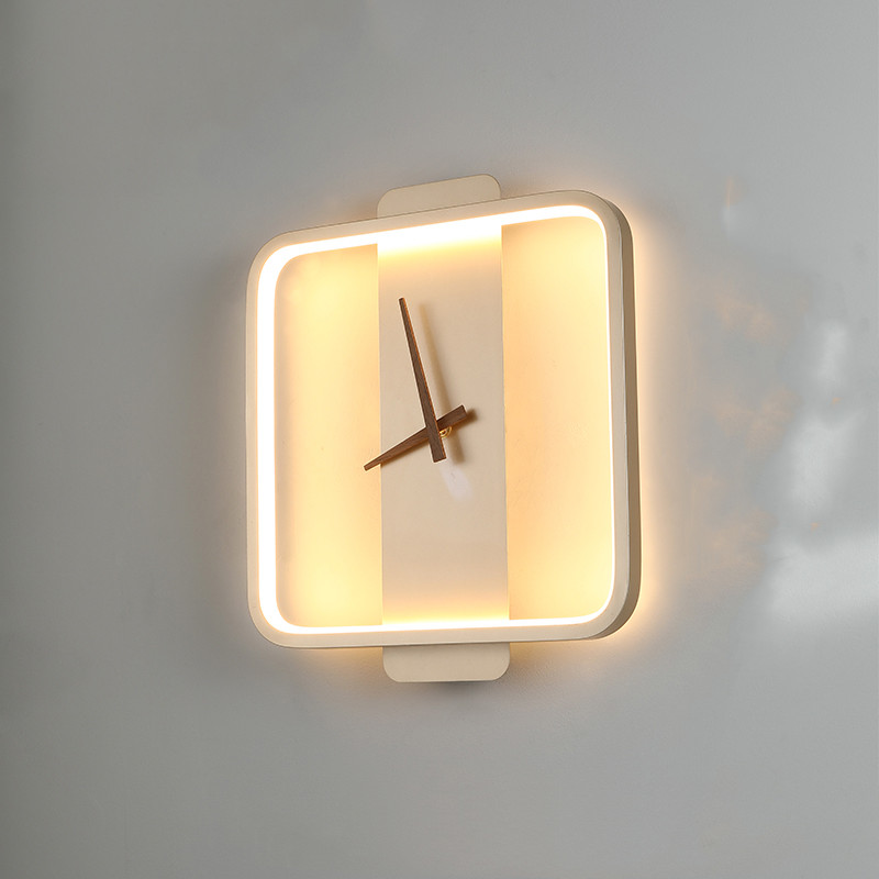 Nordic Bedside Wall Lamp - Clock Design Bedroom Light