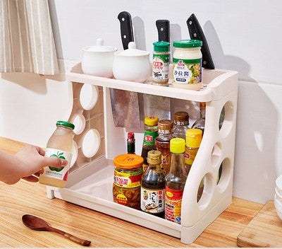 Multilayer Kitchen Storage Shelving - Space-Saving Organization Rack