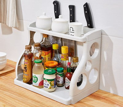 Multilayer Kitchen Storage Shelving - Space-Saving Organization Rack