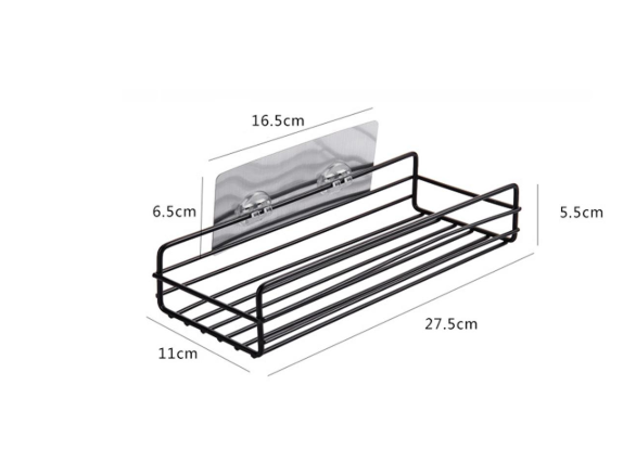 Punch-Free Bathroom Shelf - Easy Install Storage Solution