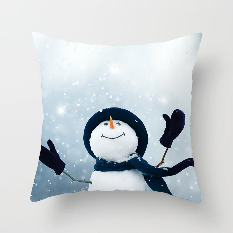 Snowman Christmas Pillow Case - Festive Home Decor