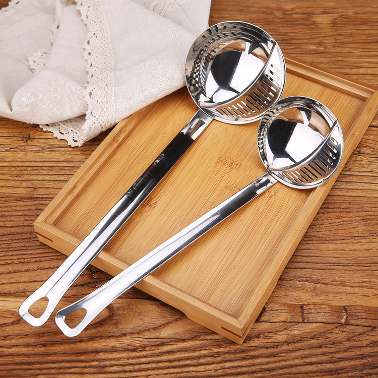 Stainless Steel Kitchen Colander Spoon - Strainer & Ladle