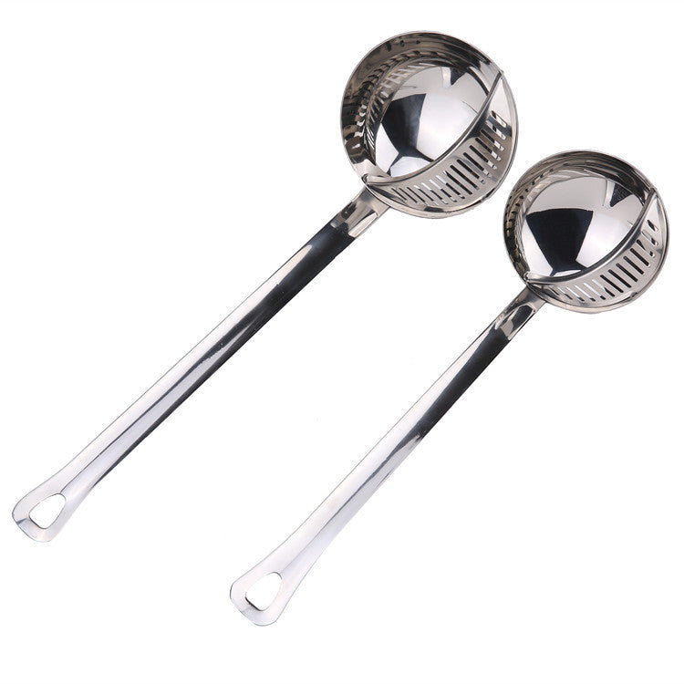 Stainless Steel Kitchen Colander Spoon - Strainer & Ladle