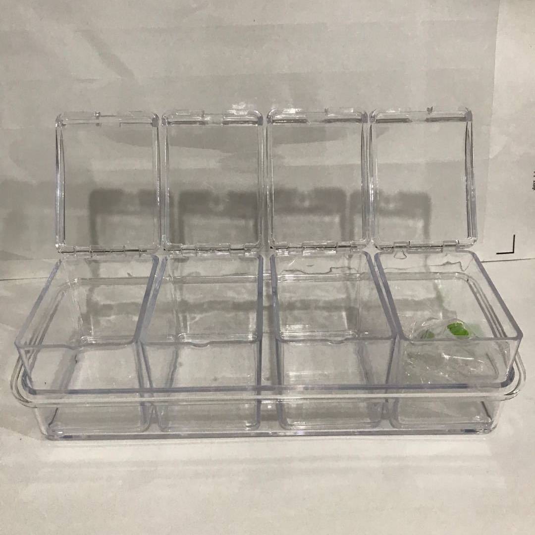 Transparent Acrylic Seasoning Box - Kitchen Storage Container