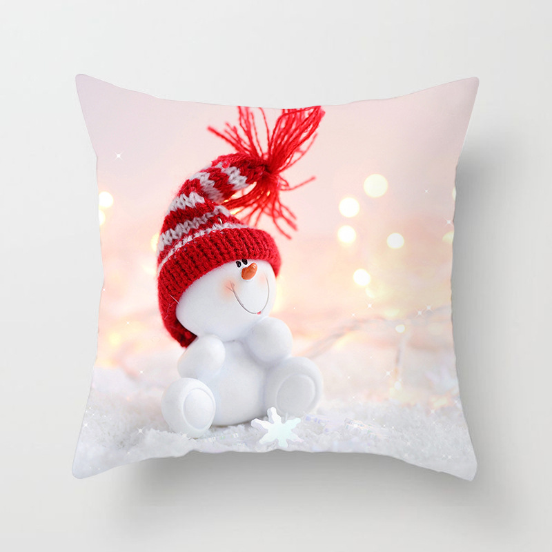 Snowman Christmas Pillow Case - Festive Home Decor