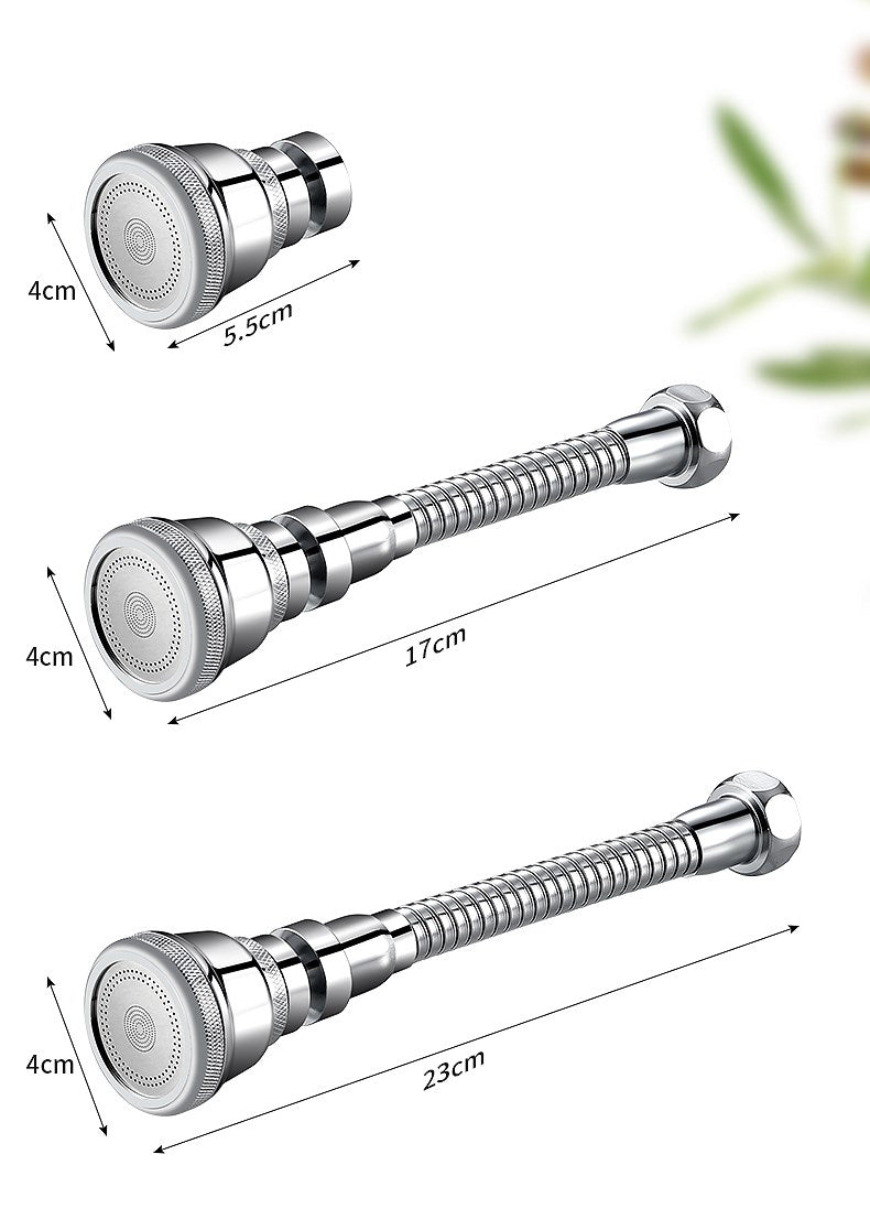 Universal Kitchen Faucet Splash Head - Adjustable Joint Attachment