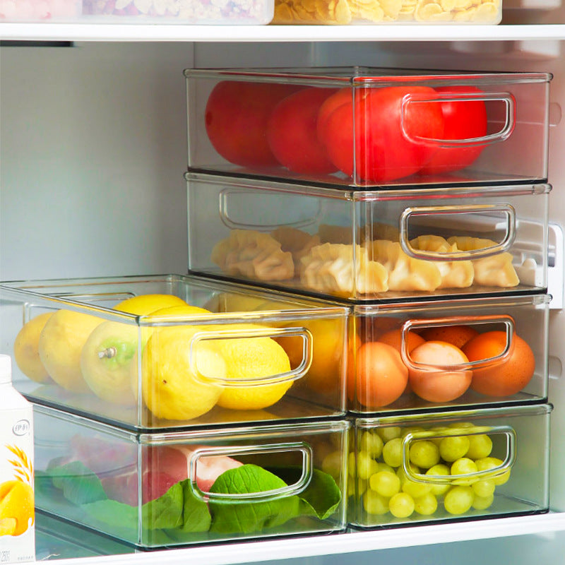 Transparent Refrigerator Storage Box - Kitchen Organization Container