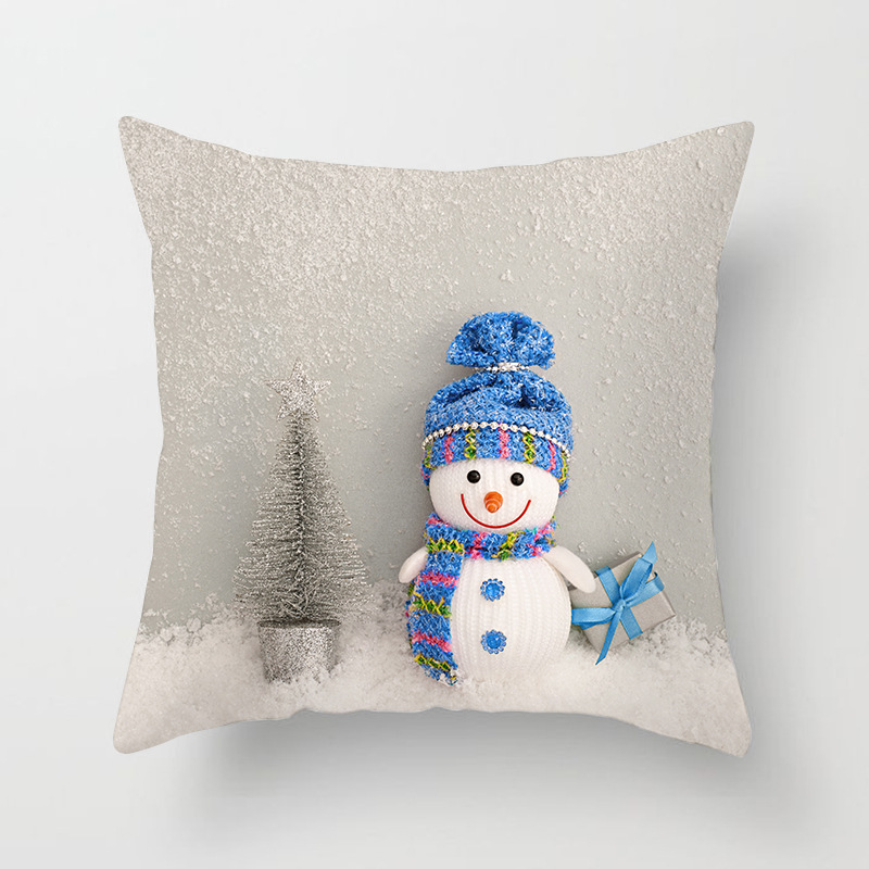 Snowman Christmas Pillow Case - Festive Home Decor