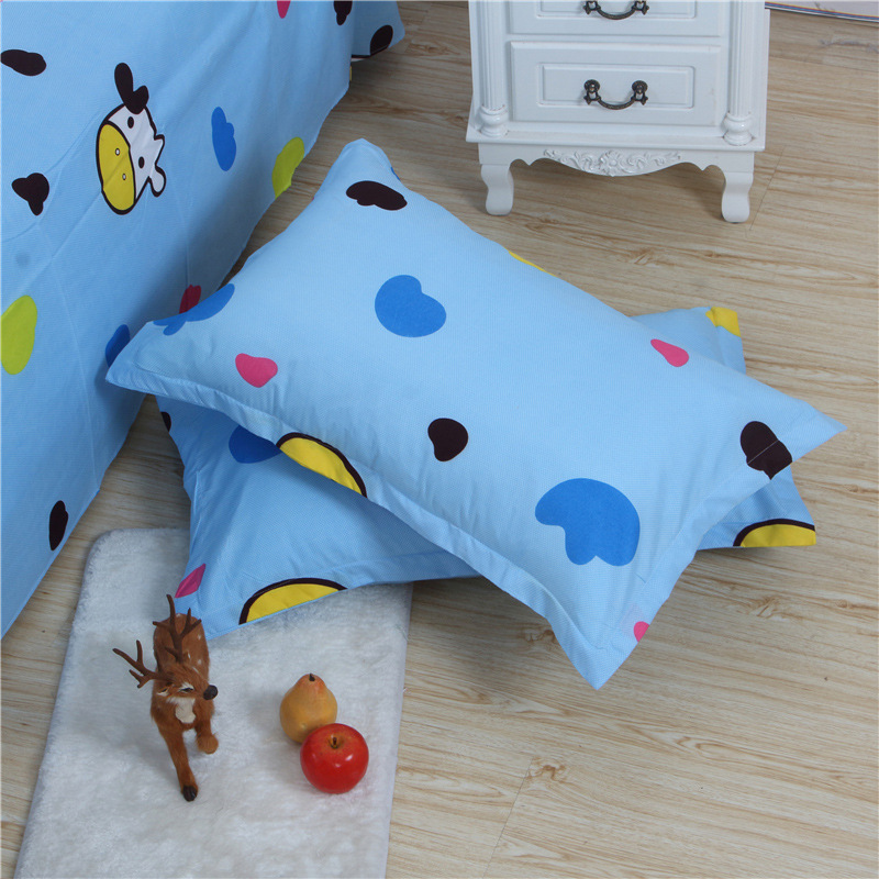 Cartoon Printed Duvet Cover Bedding Set - Brushed Fabric