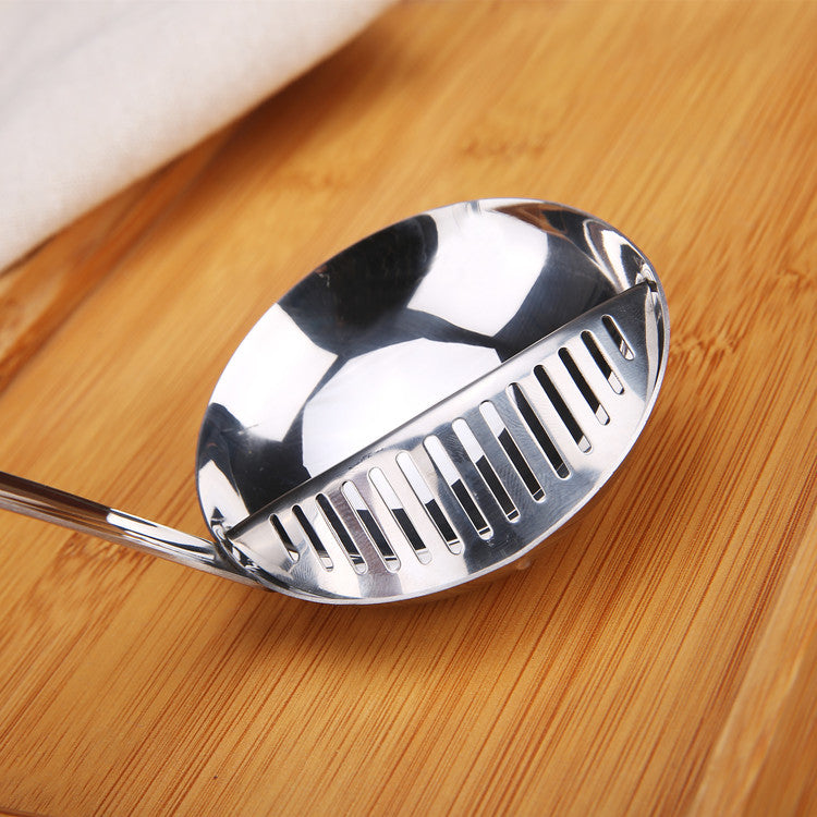 Stainless Steel Kitchen Colander Spoon - Strainer & Ladle