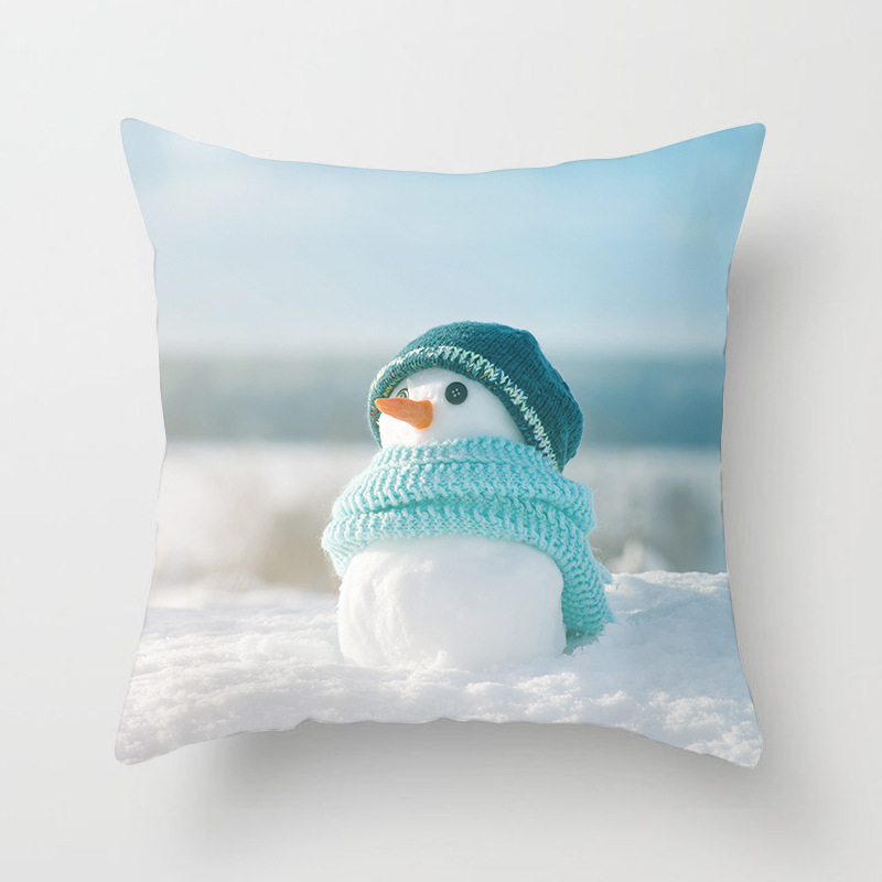 Snowman Christmas Pillow Case - Festive Home Decor