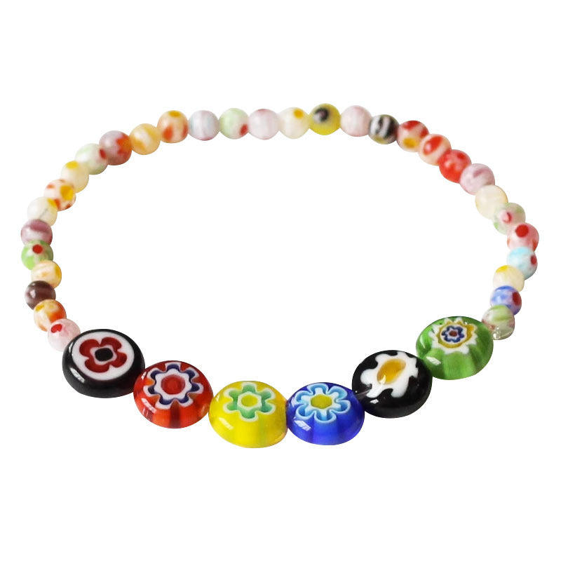 Women's All-match Rainbow Beaded Bracelet