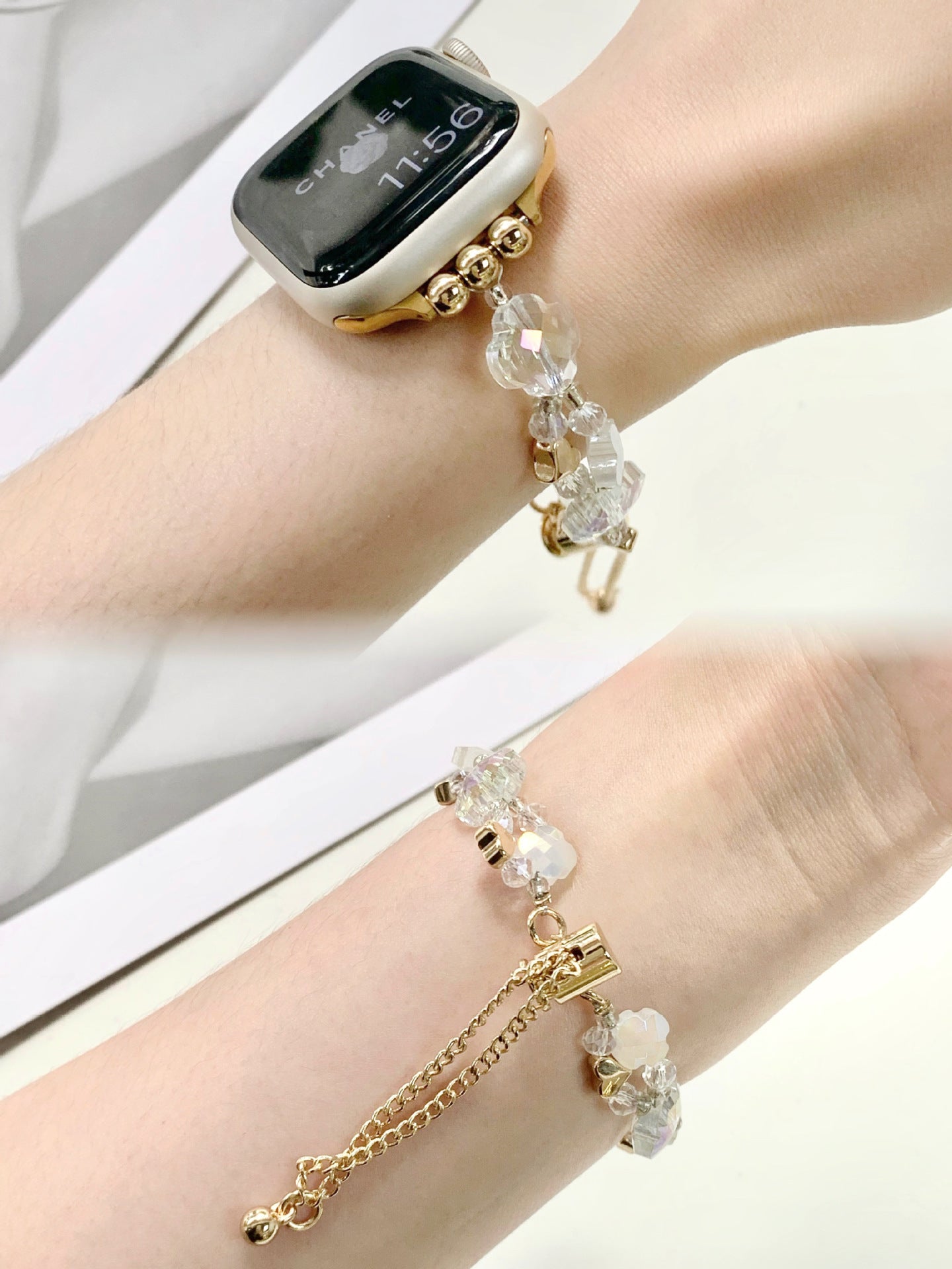 Suitable For S8 Watch Band SE Niche Crystal Bracelet For Women