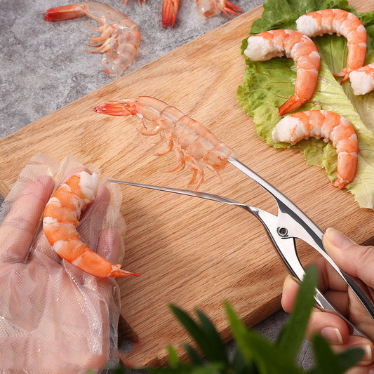 Stainless Steel Shrimp Peeler - Portable Deveiner & Lobster Knife