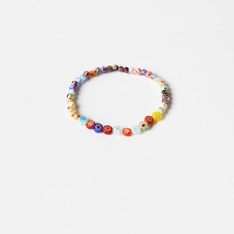 Women's All-match Rainbow Beaded Bracelet