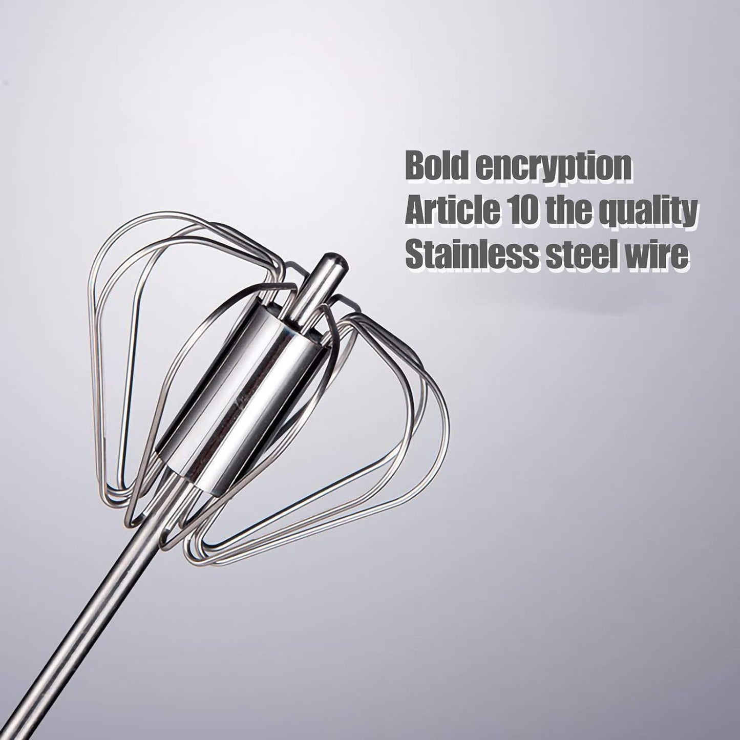 Stainless Steel Egg Beater Whisk - Handheld Kitchen Tool