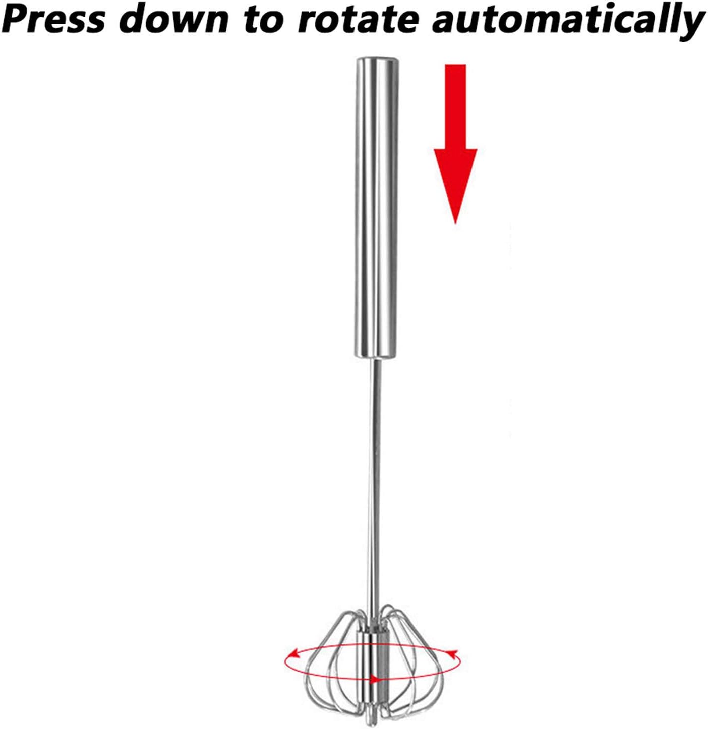 Stainless Steel Egg Beater Whisk - Handheld Kitchen Tool